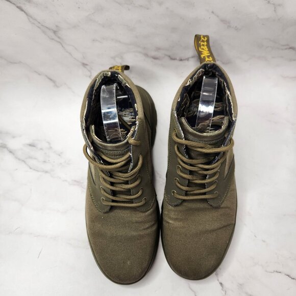 Dr. Martens Bonny Tech Utility Chukka Boots Green Canvas Combat Men\'s 10 main image 7